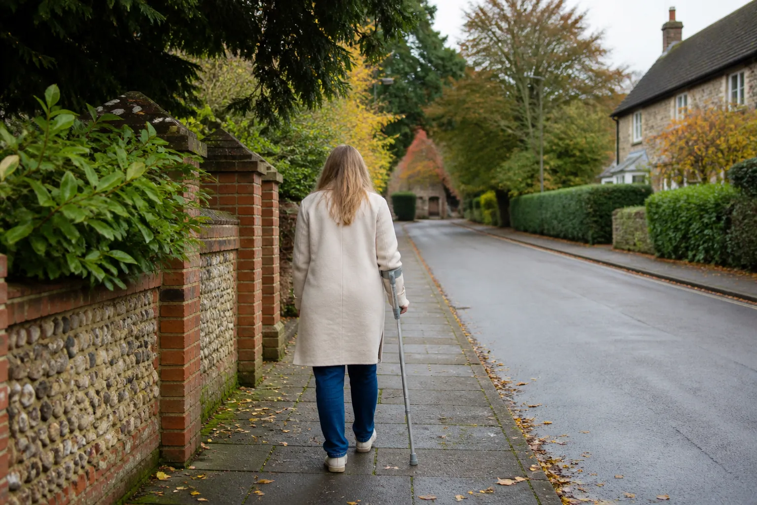 Steady walking during recovery
