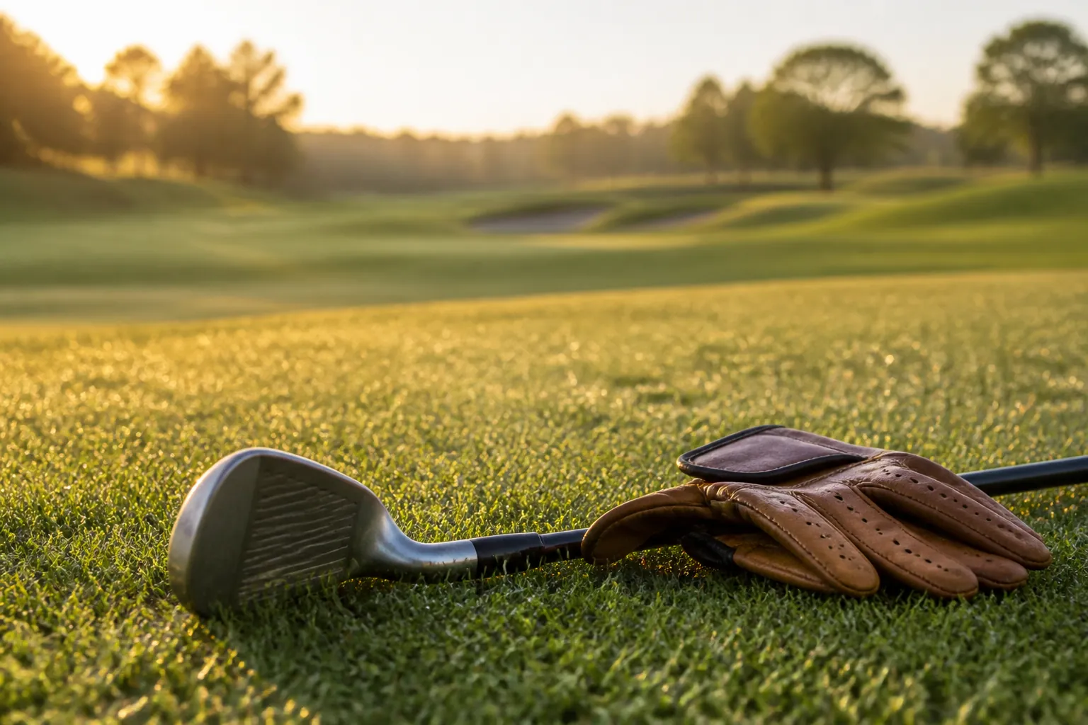 A golf club on an English fairway